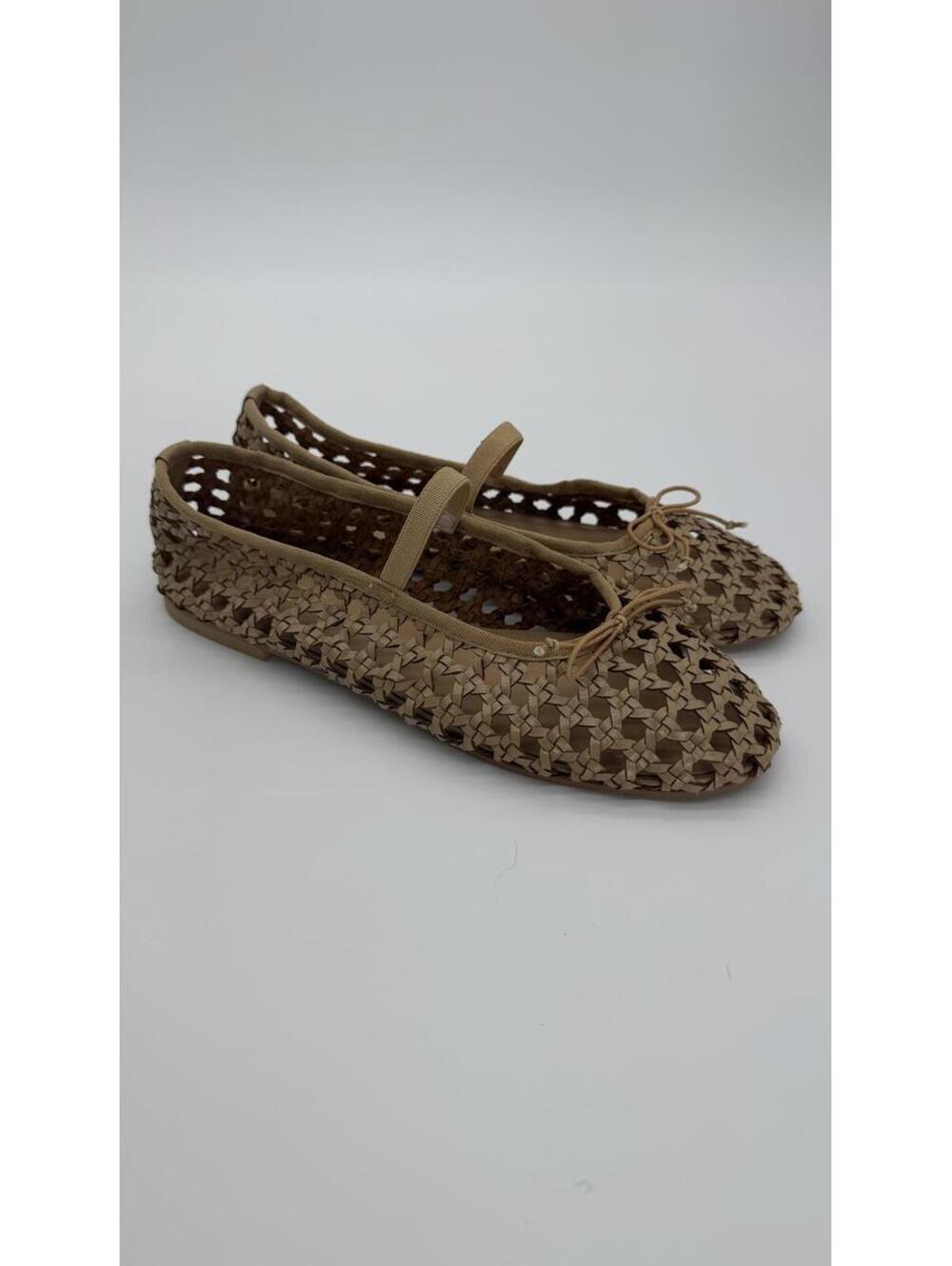 Matisse Eloise Woven Leather Mary Jane Flats Tan Ballet Shoes Women’s Size 7 - Picture 3 of 4